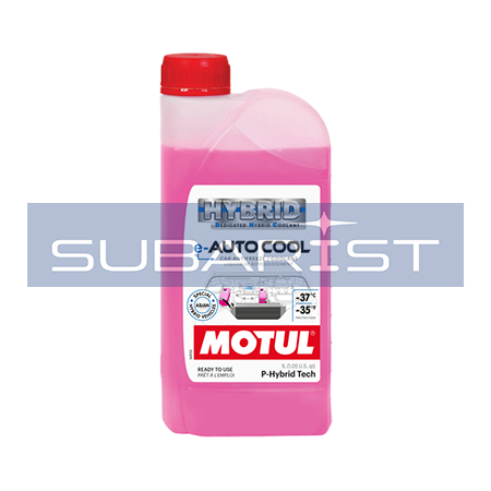 Антифриз Motul E-Auto Cool DHC -37°C JIS K2234, KSM 2142  (1 л) Технология P-Hybrid Tech, розовый для японских и корейских гибридных автомобилей  к