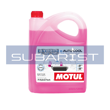 Антифриз Motul E-Auto Cool DHC -37°C JIS K2234, KSM 2142  (5 л) Технология P-Hybrid Tech, розовый для японских и корейских гибридных автомобилей  к